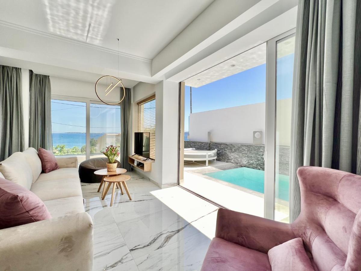 Luxury Villa Barbati Sun With Private Pool By Dadovillas Extérieur photo