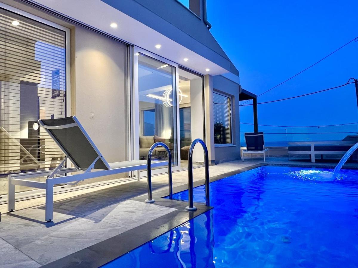 Luxury Villa Barbati Sun With Private Pool By Dadovillas Extérieur photo