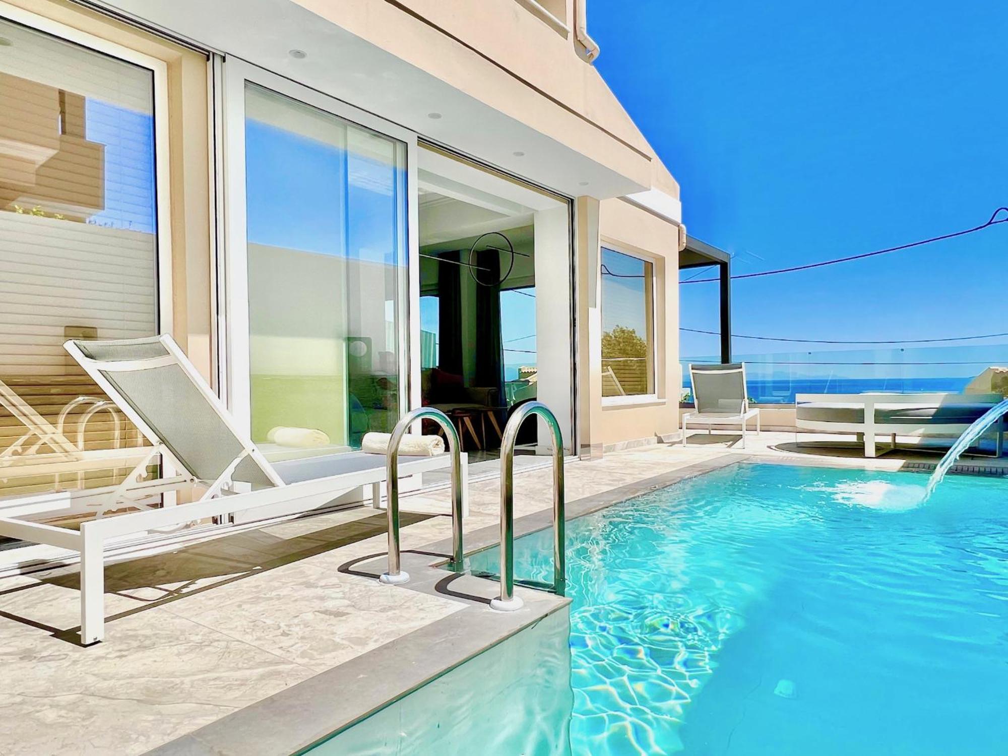 Luxury Villa Barbati Sun With Private Pool By Dadovillas Extérieur photo